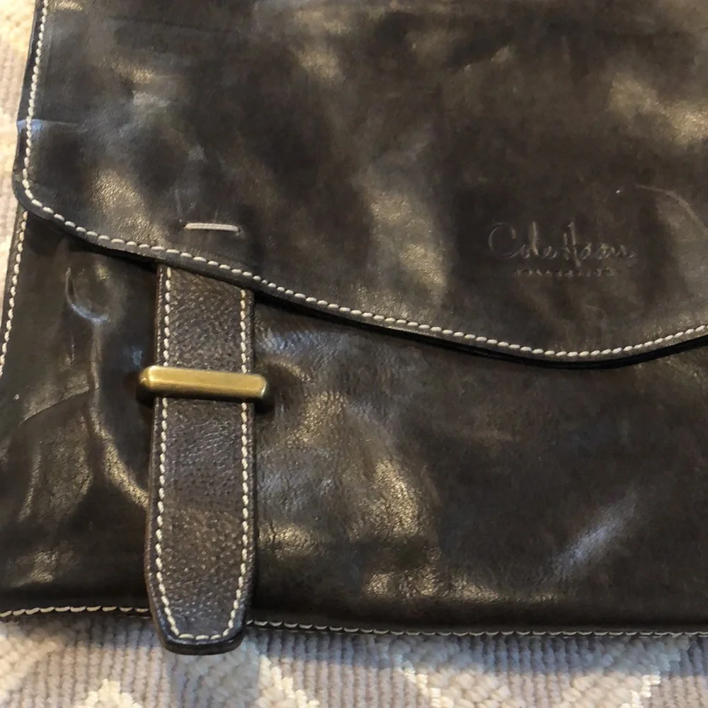 Cole Haan Brown Leather Laptop Bag